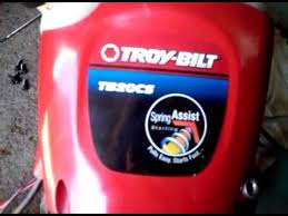 Troy Bilt Starter Rope Help Youtube