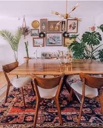 Here was our spring dining room: 27 Charming Boho Dining Room Design Ideas Molitsy Blog