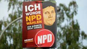 Individuelle gestaltung in parteifarben und ihrem design. Stiftung Lutherbild Auf Npd Wahlplakat Ist Rechtswidrig Evangelisch De