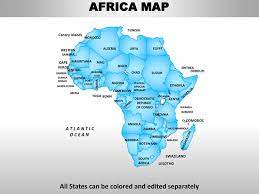 Click on the map for a more detailed preview. Africa Editable Continent Map With Countries