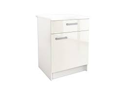 Start Meuble Bas De Cuisine Avec Plan De Travail L 60 Cm Ivoire Brillant Vente De Divers Conforama
