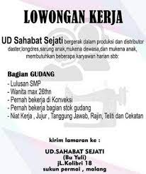 Lowongan kerja gaji harian malang. Lowongan Kerja Loker Terbaru Di Sukun Malang Kota Atmago