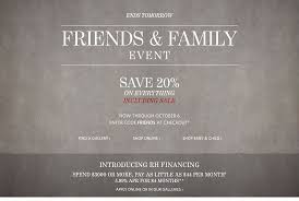 Coupon sherpa, #1 in coupons. Restoration Hardware Friends Family Event Ends Tomorrow Save 20 On Everything Including Sale Milled