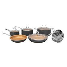 Gotham Steel 10 Pc Nonstick Titanium Ceramic Cookware Set As Seen On Tv Ceramic Cookware Set Cookware Set Ceramic Cookware