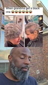 😂 #grandma #hairdo #cna #foryoupage #4upage