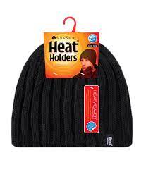 Mens Heat Holders Plain Ribbed Knitted 3 4 Tog Thermal Winter Beanie Hat Black Read More At The Image Link Winter Hats Beanie Knit Hat For Men Hats For Men