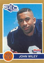 John Wiley football card (Auburn Tigers) 1991 Hoby SEC Southeastern  Conference #53
