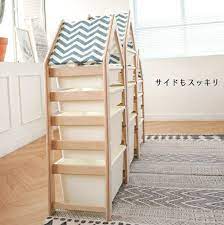 楽天市場 子供部屋 収納 おもちゃ収納 ラック 5段 チェスト ケース4個付き おしゃれ おかたづけ お片付け 収納ボックス タンス 引き出し 北欧 木製 組立 kino kino kidsmioベビーサークル マット 2020 子供部屋 片付け収納 ラック 収納