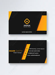 Printed on ultra thick premium black card stock: Yellow And Black Business Card Template Image Picture Free Download 450007589 Lovepik Com