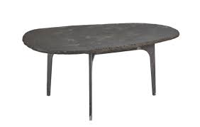 Bring your coffee table into the 21st century with the international lux metal and wood coffee table. Pebble Bluestone Coffee Table Mecox Gardens