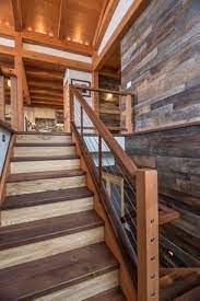 Putting average railings on your decks, stairs and landings detract from the organic look of your home or log cabin. 38 Edgy Cable Railing Ideas For Indoors And Outdoors Digsdigs