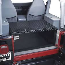 Tuffy Rear Cargo Aluminum Storage Box Black 87 13 Wrangler Yj Tj Jk Tuffy 054 01 Free Shipping Jeep Wrangler Camping Jeep Yj Jeep Wj