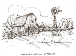 Panoramic Drawn Farm Scenes Google Search Drawings How To Draw Hands Drawing Illustration