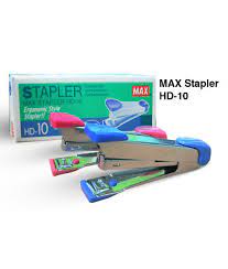 10 size staplers, which are smaller than standard american staples. Max Stapler Hd 10 Fp Media
