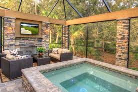 Florida Backyard Living Florida Style Homes Jacuzzi Outdoor Florida Home