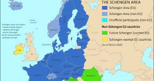 Currently, the schengen member countries are 26 nations. Map Of The Schengen Area Europe S Border Free Travel Zone Political Geography Now