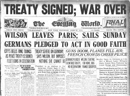 After The Treaty Of Versailles Was Signed Signaling The End Of World War I The Story Painted The Fron Treaty Of Versailles History Of Social Media Versailles