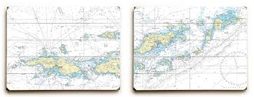 Vi Saint Thomas To Virgin Gorda Vi Diptych Nautical Chart