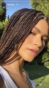 How can i protect my knotless braids at night? Zendaya S Knotless Box Braids Hairstyle Popsugar Beauty