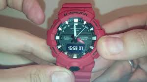 Casio G Shock Ga 800 Manual 5535 To Set Time Youtube