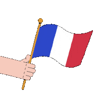 Great french flag flying wave. French Flag Waving Gif