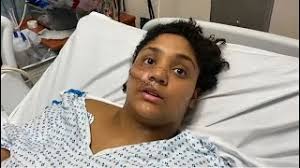 Try to get away:' Young mom hacked in face with machete warns about abusive  partners