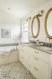 Quatrefoil Tiles Transitional Bathroom Sophie Burke Design Stylish Bathroom Bathroom Inspiration Bathroom Design