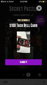 Swap any tortilla for a doritos shell for $0.70. 2 Years Ago Today I Finished The Final Puzzle And Won A 100 Taco Bell Gift Card Tacobell
