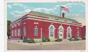 U S Post Office Norwalk Oh Vintage Linen By Postcardsofthepast Norwalk Post Office House Styles