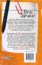 Setiap hari mereka selalu bersama, berdua, tertawa, dan bahagia. Buku Rindu Sahabat Toko Buku Online Bukukita