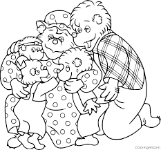 Get additional activity sheets and more from the american dental association. Berenstain Bears Hug Each Other Coloring Page Coloringall