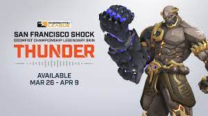 Alien mvp zarya skin a mvp zarya sinatraa skin. Thunderstruck San Francisco Shock S Championship Skin Youtube