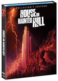 An amusement park mogul offers a group of diverse people $1,000,000 to spend the night in a haunted house with a horrifying past. House On Haunted Hill Collector S Edition Blu Ray Amazon De Dvd Blu Ray