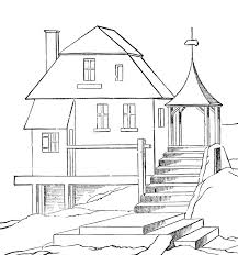 The house in those pages only needs to have essential house features, such as roof, walls, windows, and doors. Free Printable House Coloring Pages For Kids