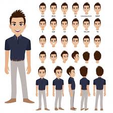 Recurring characters often play major roles in more than one episode, sometimes being the main focus. Cartoon Character With Business Man In Casual Wear For Animation Human Vector Casual Wear Cartoon Characters