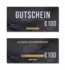 A piece of paper that entitles the holder to a discount, or that can be exchanged for goods and services. Dipon Gutschein I Voucher 100 00 Gutscheine