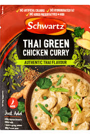 Made the coconut chicken curry for dinner, i added peppers and also tinned diced tomatoes without i have added a bit of peanut butter too and brings more of a thai taste to it. Buy Thai Chicken Green Curry Mix Fast Delivery Schwartz