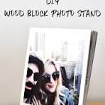 DIY Wood Block Photo Stand — Flowers & Folk