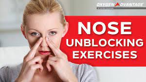 Nose Unblocking Exercises - How To Get Rid Of A Blocked Nose - Youtube