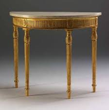 Neoclassic Robert Adam Side Table Neoclassical Furniture Interior Design History Round Foyer Table
