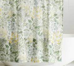 Due to the delicate nature of the design, these items are dry clean only. Botanical Garden Organic Shower Curtain Pottery Barn