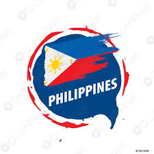 The national flag of the philippines features two equal horizontal bands of blue (top) and red with a white equilateral triangle, based on the hoist side of the flag; Philippinische Flagge Vektorillustration Auf Weissem Hintergrund Stock Vektorgrafi Crushpixel