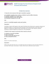 There is a printable worksheet available for download here so you can take the quiz with pen and add to your playing queue shoutout to all your followers shoutout to all your friends shoutout to all members of a group shoutout to specific user. Ncert Exemplar Class 8 Ncert Exemplar Science Solutions Chapter 8 Cell Structure And Functions