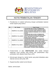 03 8000 8000 | fax. Kementerian Kerja Raya Tender 2019