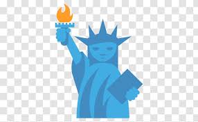 Where is the statue of liberty in new york? Statue Of Liberty Emoji Mobile Phones Art Kaaba Transparent Png