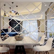 1 42 4pcs Square Mirror Tile Wall Stickers 3d Decal Mosaic Home Room Porch Decor Diy Ebay Home Rooms Home Decor Decor Interior Design Rustic Living Room