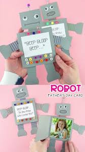 How To Make A Paper Robot Easy Father S Day Card Idea For Kids Father S Day Diy Fathers Day Crafts Kids Fathers Day Crafts