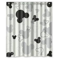 Amazon Com Popcases Supplier Flawless Creative Gorgeous Retro Mickey Mouse Black And Whi Bathroom Shower Curtains Mickey Mouse Shower Curtain Mickey Bathroom
