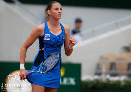 Karolina Pliskova Of The Czech Republic In Action During Her First Round Match At The 2019 Roland Garros Gra In 2021 Grand Slam Tennis Tennis Photography Roland Garros