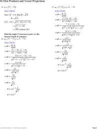 For all exercises, you may leave your answers in exact form or rounded to three. Pdf Telecharger 8 3 Practice Dot Products And Vector Projections Answers Gratuit Pdf Pdfprof Com